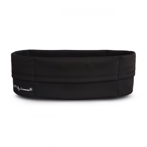 Vue de face, la ceinture de Running Sammie® City en noir