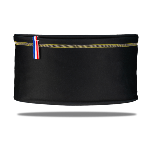 Ceinture de Running Sammie® V3 de dos, coloris noir et jaune