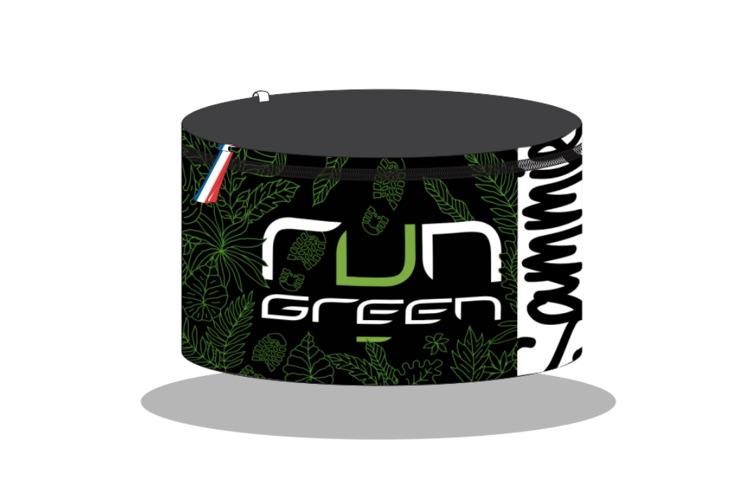 Ceinture de trail run green