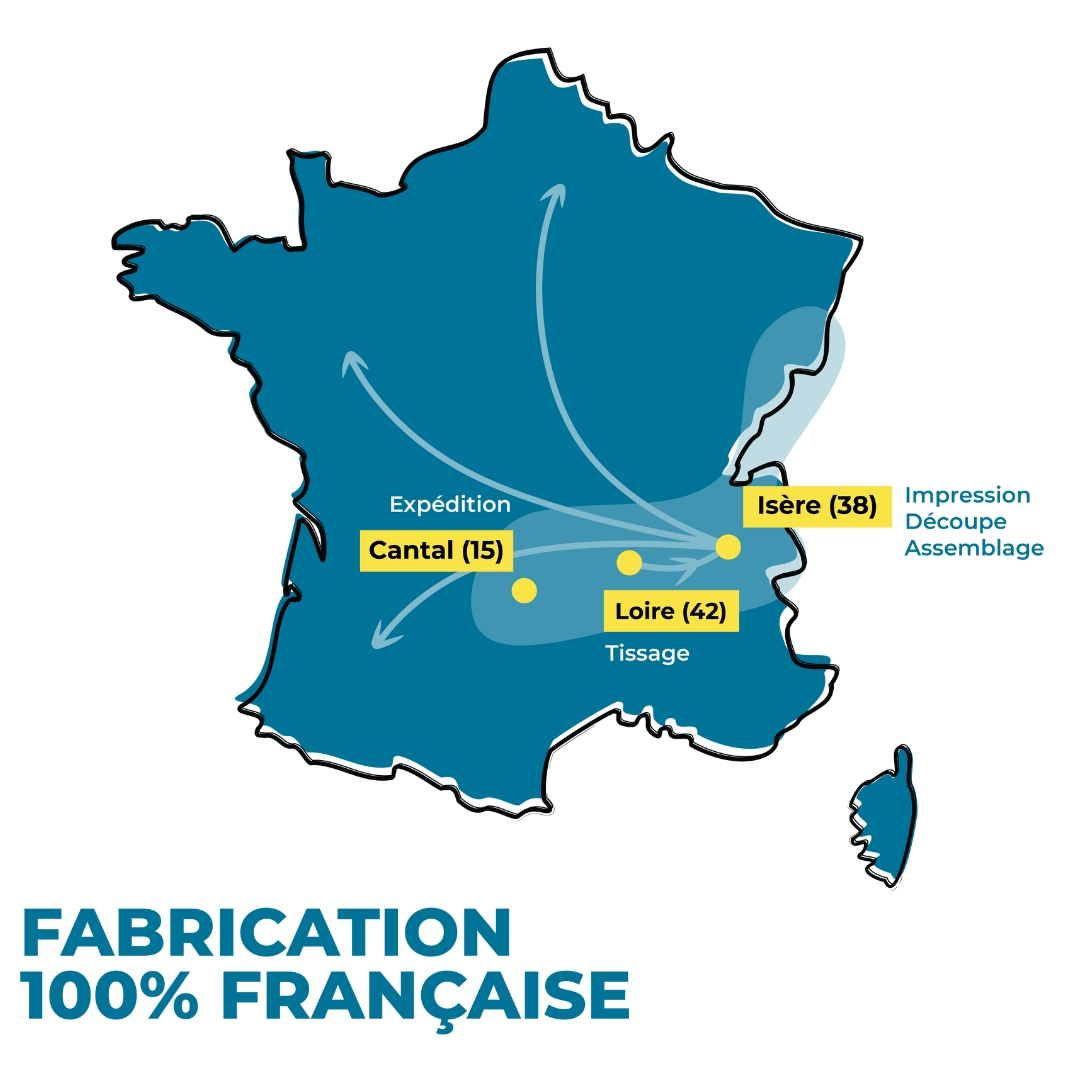 carte de France sur la conception des ceintures Sammie