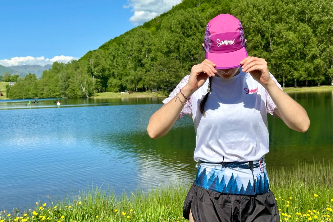 Casquette de running femme rose