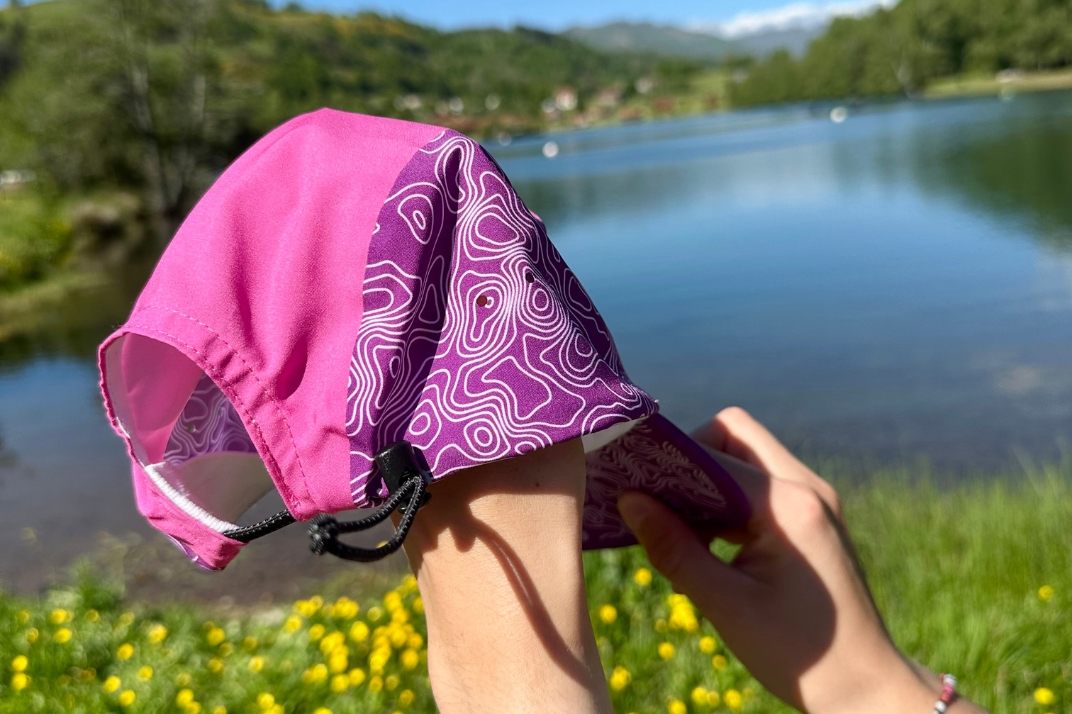 Casquette femme trail running avec serrage